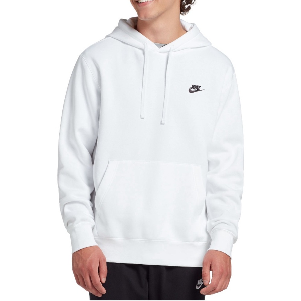 White Nike Men’s Sportswear Club Hoodie